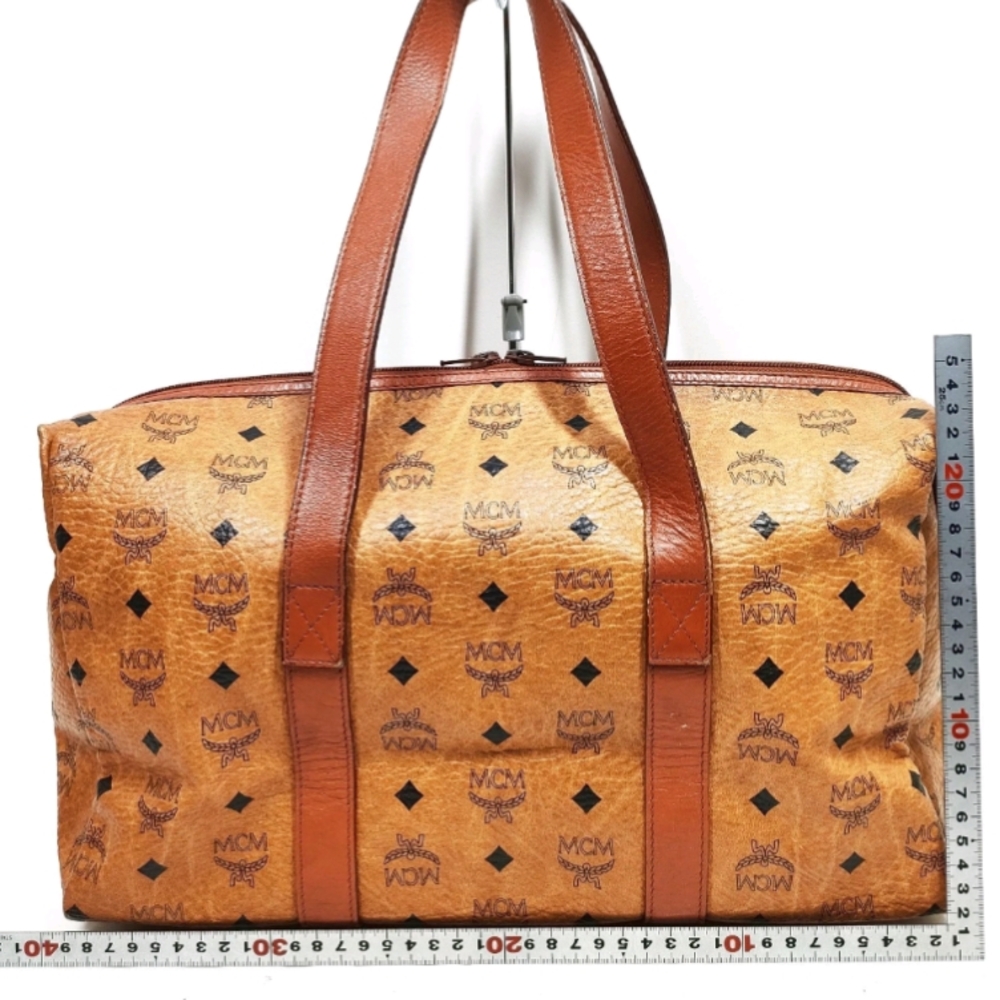 Authentic MCM Brown Leather Bag Golf Collection - Picture 10 of 12